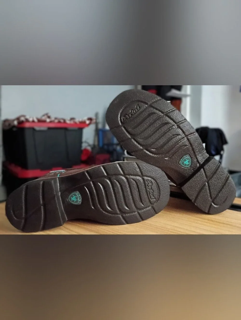 Ariat Kids Fatbaby Western Cowboy Boots Size 1 Youth Brown & Teal